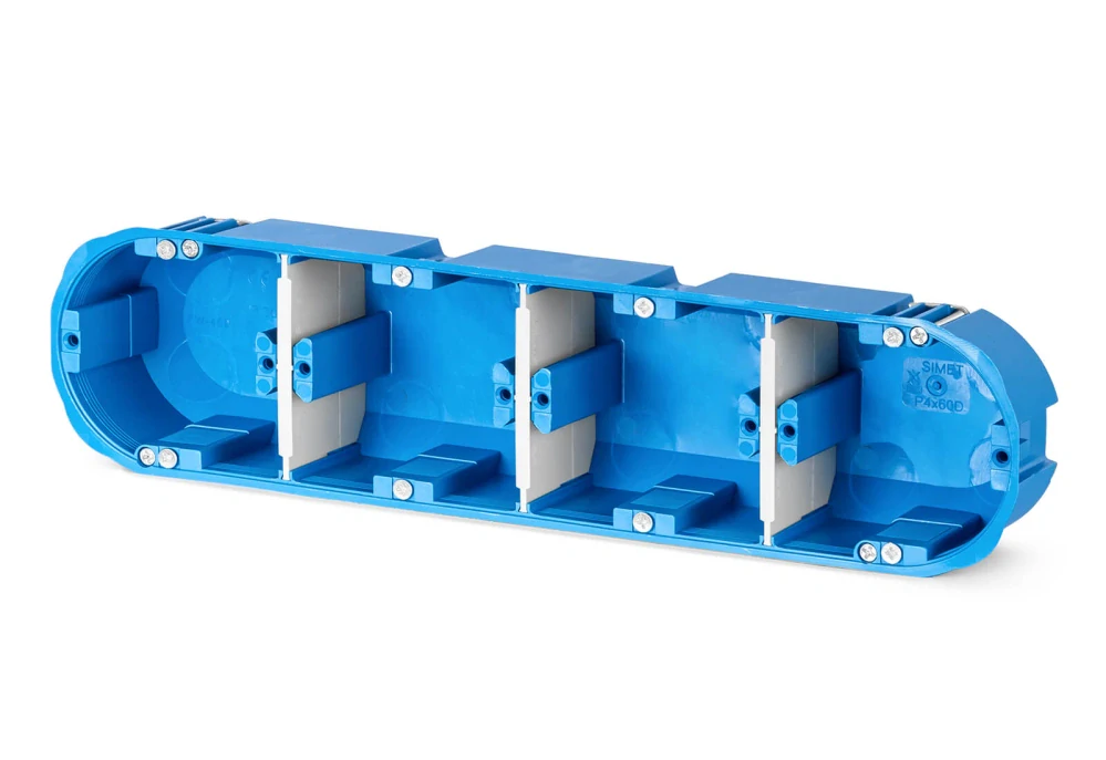 Viacpolový box na prázdne steny 4×60mm hlboký
