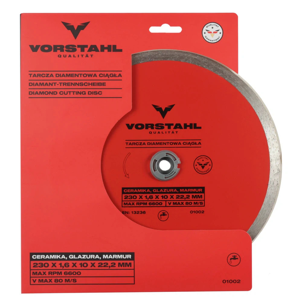 Diamantový rezný kotúč VORSTAHL 230x1,6x10x22,2mm 