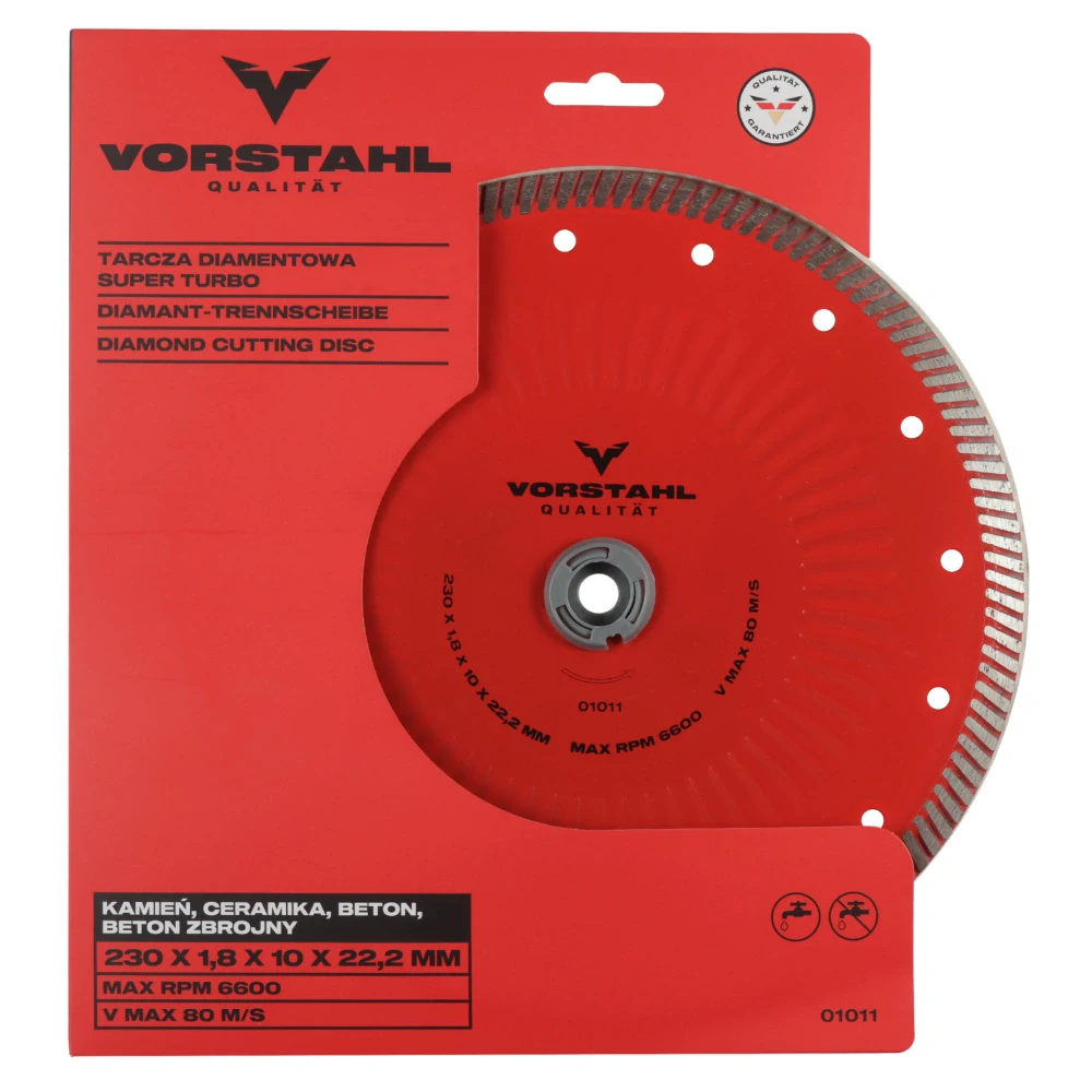 Diamantový rezny kotúč VORSTAHL Super Turbo 115x1,2x10x22,2mm