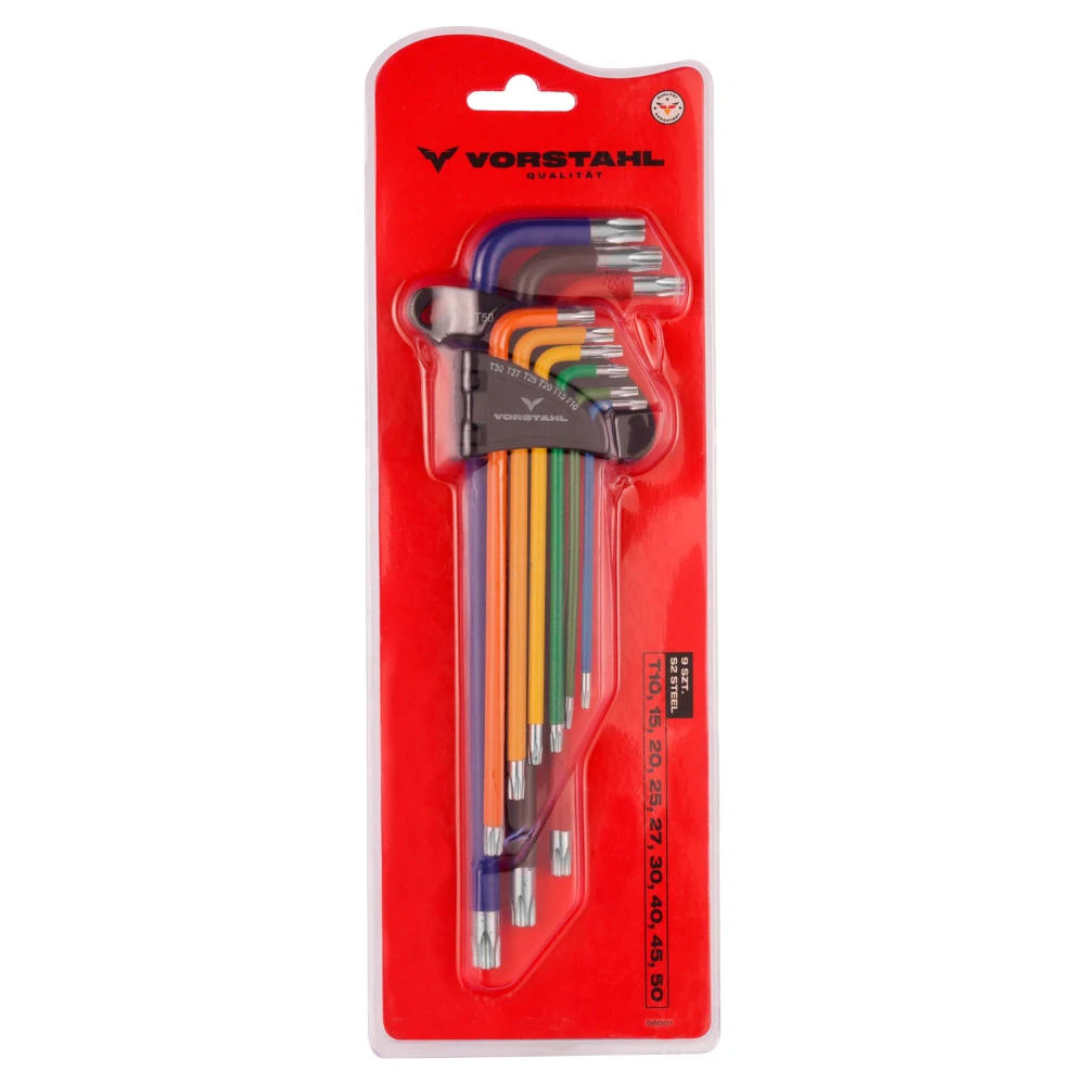 Sada extra dlhých kľúčov TORX 9ks