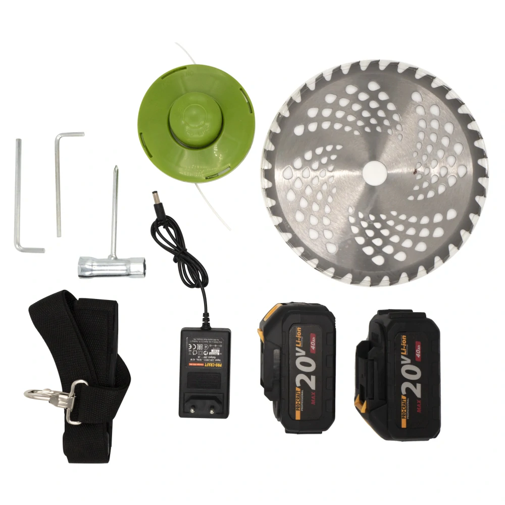 Akumulátorový krovinorez Procraft ATA-40 (s dvoma batériami a nabíjačkou)