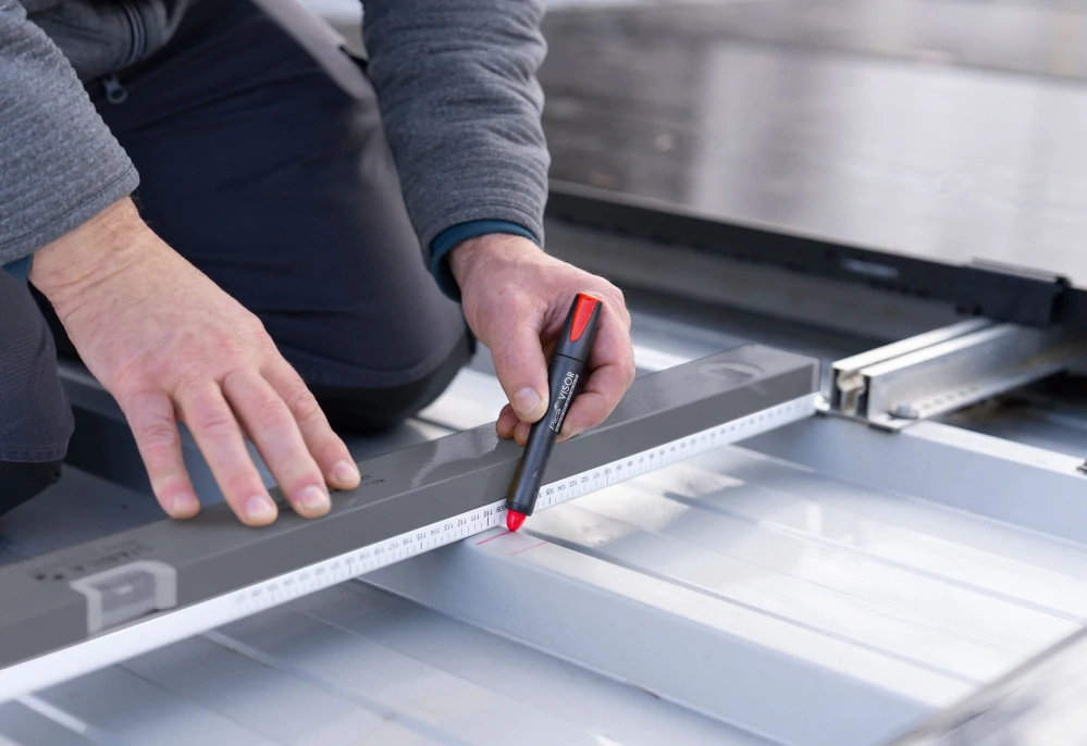 Stavebný pastelkový značkovač červený Pica VISOR