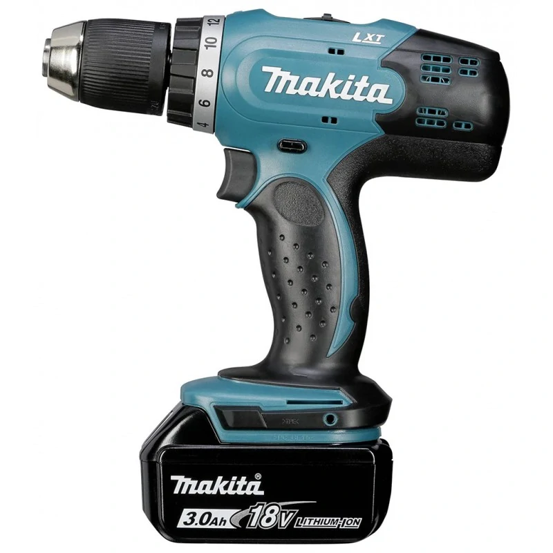 Makita DDF453RFE Akumulátorový vŕtací skrutkovač (2x3,0Ah/18V) + nabíjačka a kufor