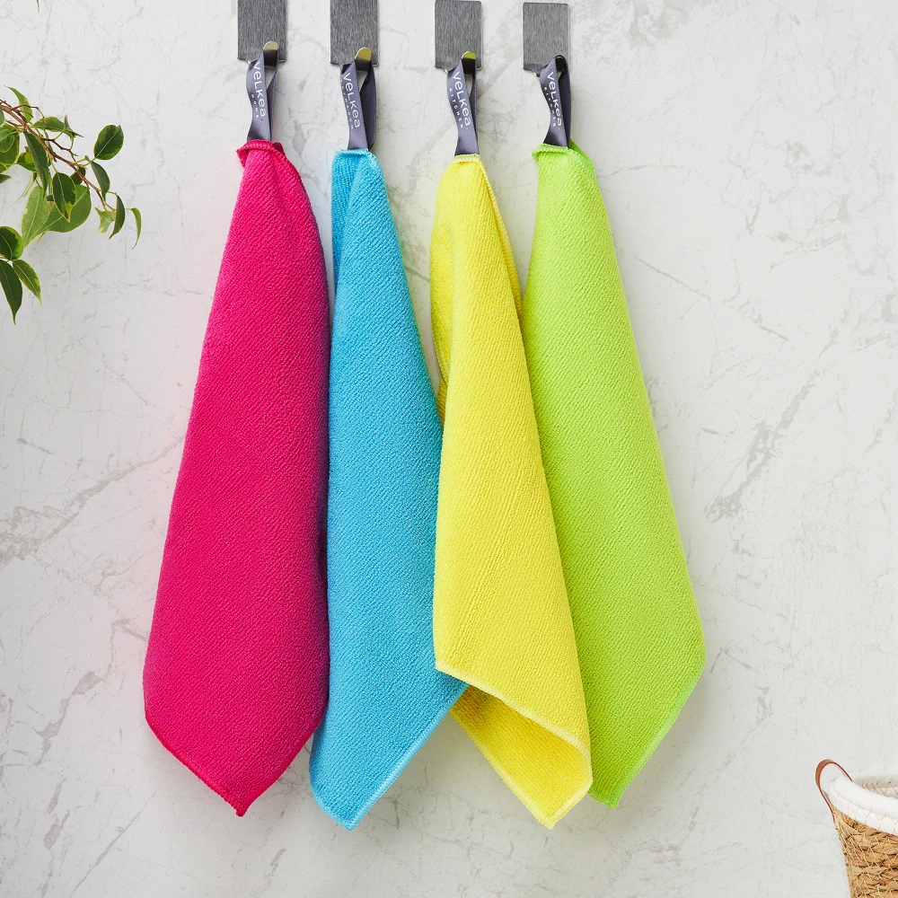 Sada 4 univerzálnych utierok z mikrovlákna Soft Fiber 30 x 30cm VELKEA