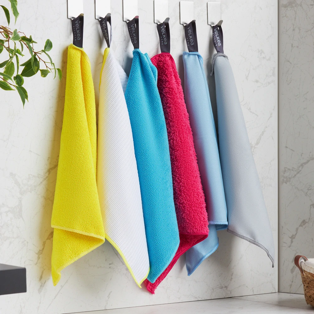Sada 6 univerzálnych utierok z mikrovlákna Soft Fiber 30x30cm VELKEA