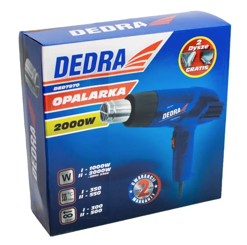 Teplovzdušná pištoľ-1000/2000W