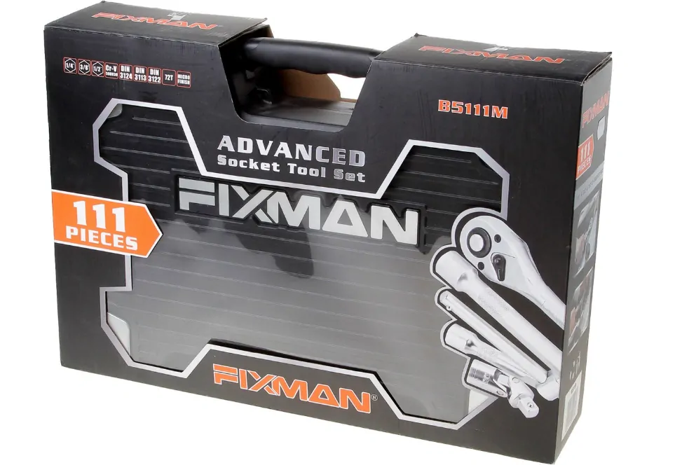Sada náradia Fixman-1/4" 1/2" 3/8" 111ks