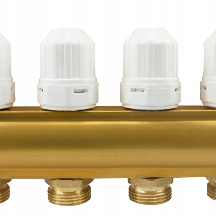 Rozdělovač s termostatickými ventilmi 9-okruhový s prietokomermi