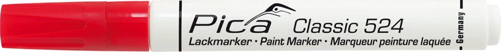 Priemyselná fixka Pica Classic 524 červená