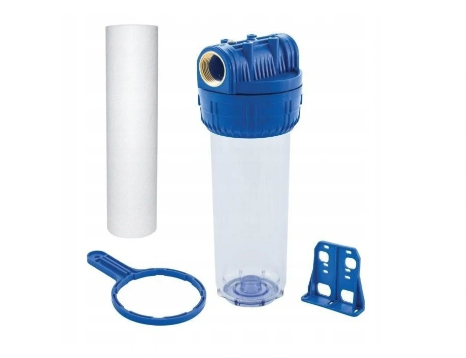 Jednostupňový filter na vodu Blue 3/4 palcový z mechanickou vložkou