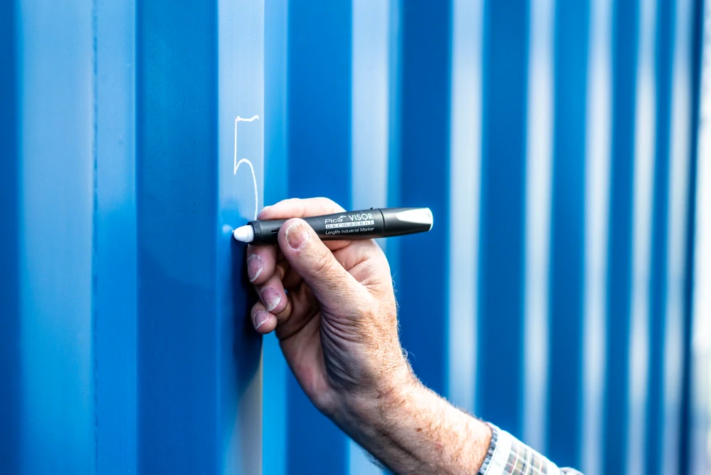 Stavebný pastelkový značkovač červený Pica VISOR