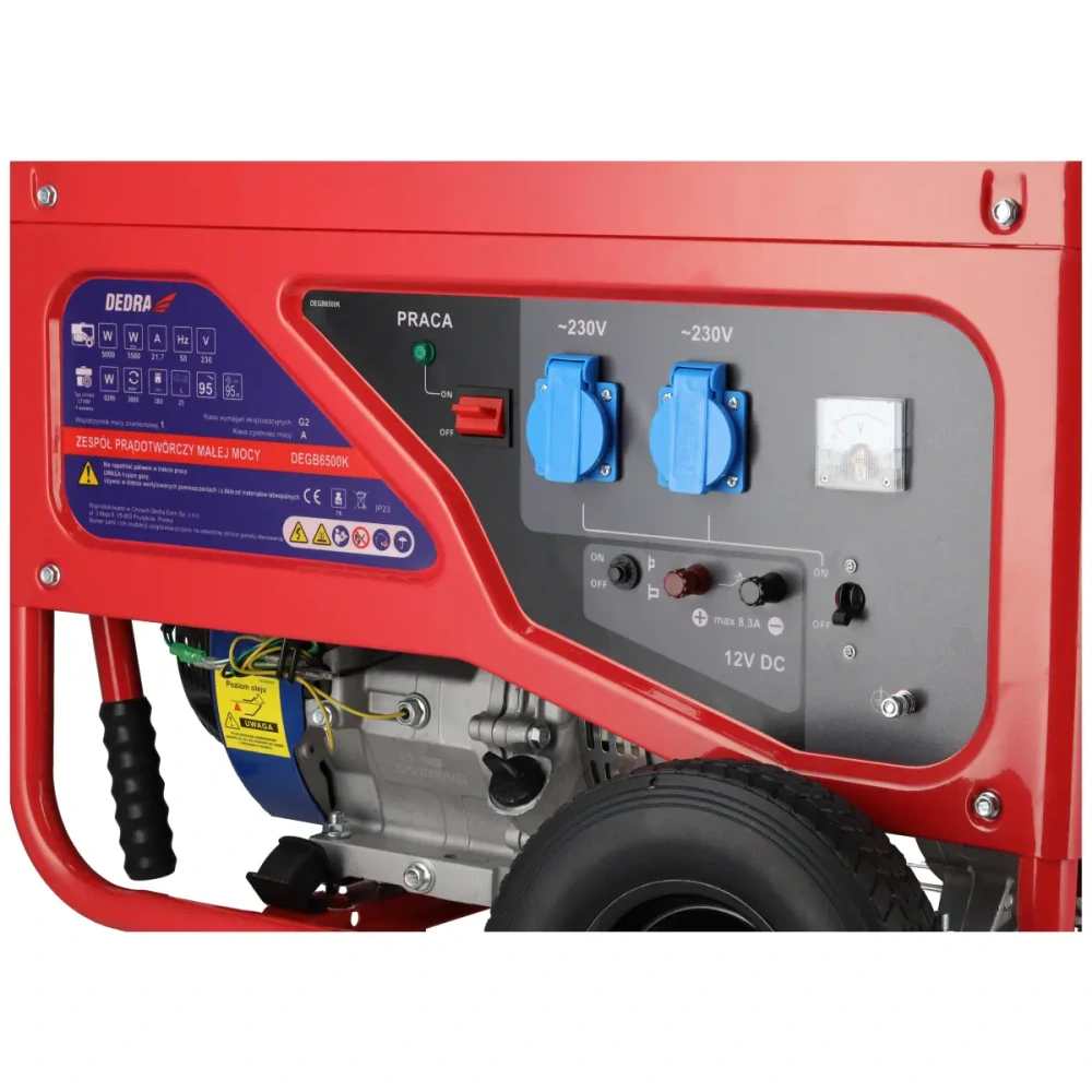 Generátor - elektrocentrála 5,5kW DEDRA DEGB6500K