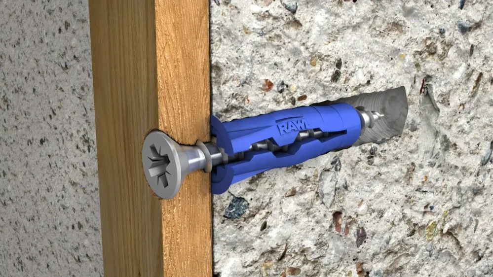 Univerzálna hmoždinka Uno 8x32 mm so skrutkou 100ks RAWLPLUG