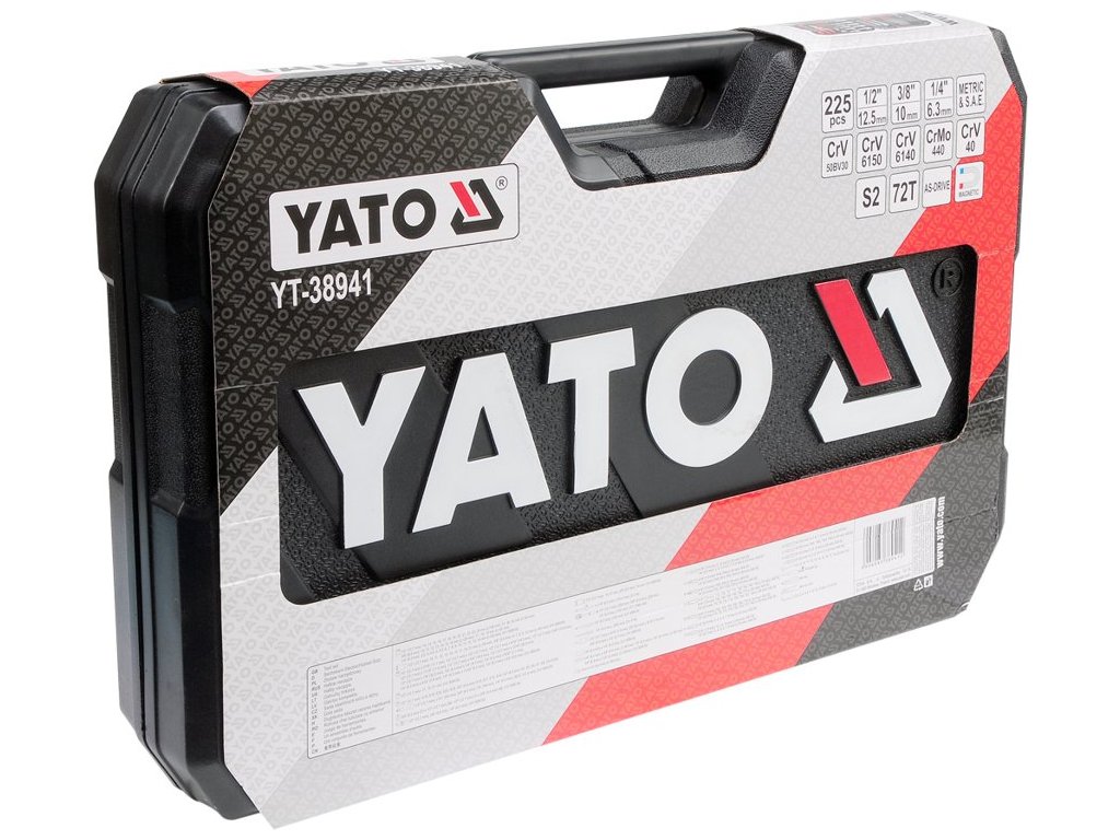Gola sada 225ks 1/2", 3/8", 1/4" YATO