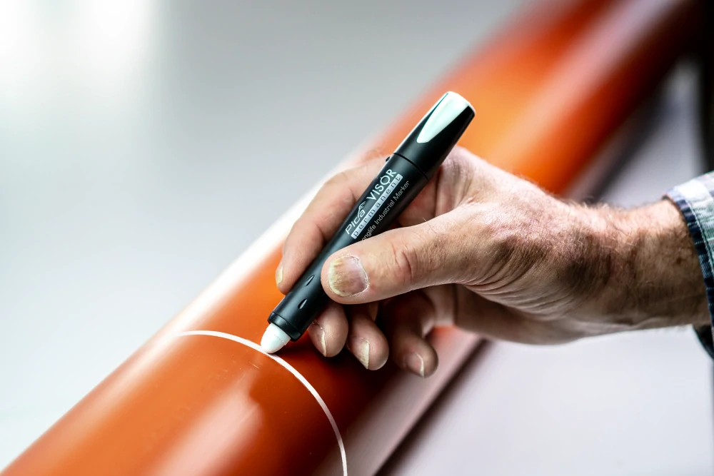 Stavebný pastelkový značkovač červený Pica VISOR