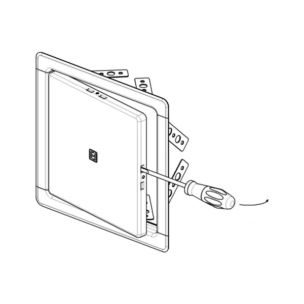Vaňové dvierka nerezové NVD150x150