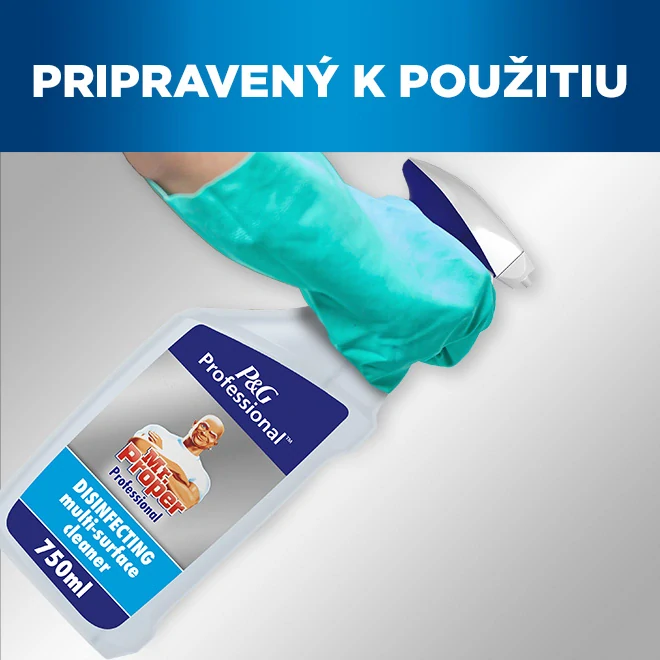 Mr. Proper Professional dezinfekčný čistiaci prostriedok 3v1 750ml