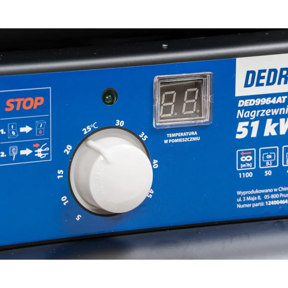 Naftový ohrievač s termostatom 51kw-110m³/hod