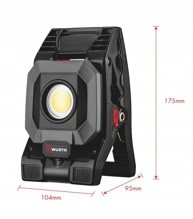 NABÍJATEĽNÁ PRACOVNÁ LED LAMPA SVORKA ERGOPOWER