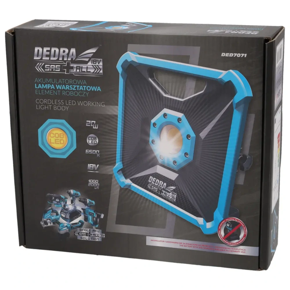 Akumulátorová dielenská lampa-18V DEDRA