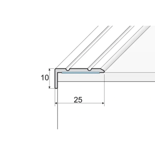 Rohovník 25x10 dub moka Samolepiací 90cm