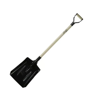 Lopata na uhlie s drevenou násadou a kovovou rukoväťou-117cm