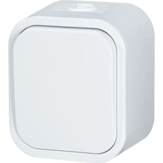 Vypínač na schodisko 10A, 250V, IP54 biely ABEX B2
