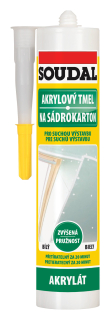 Akrylový tmel na sadrokarton Soudal-280ml