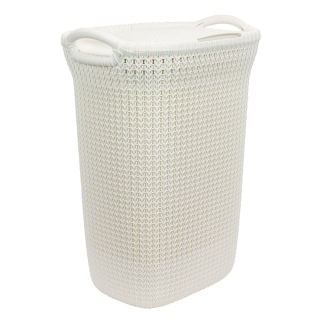 Kôš na bielizeň kremový Knit Light Violet CURVER-57l