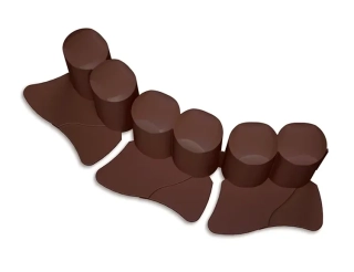 Plastová záhradná palisada Prosperplast 302cm x 10cm hnedá