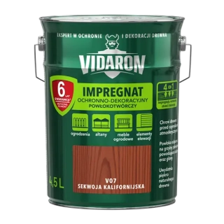 Vidaron impregnačný náter-V07 sekvoja Kalifornská 4,5l