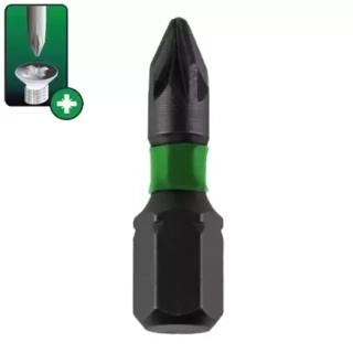 Priklepove skrutkove bity Pozidriv PZ4x25mm 2ks DEDRA 