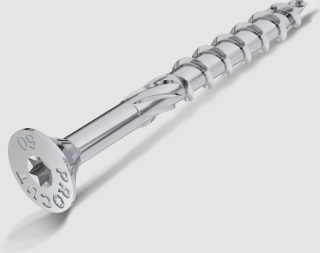 Stavebná skrutka so zápustnou hlavou a čiastočným závitom 6x160mm-30ks