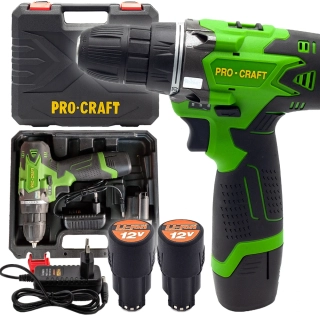 Akumulátorový vŕtací skrutkovač Procraft PA12Li