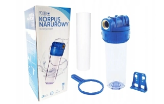 Jednostupňový filter na vodu Blue 3/4 palcový z mechanickou vložkou