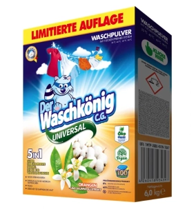 Waschkönig Univerzálny nemecký prací prášok extrakt pomaranč a bavlna-6kg