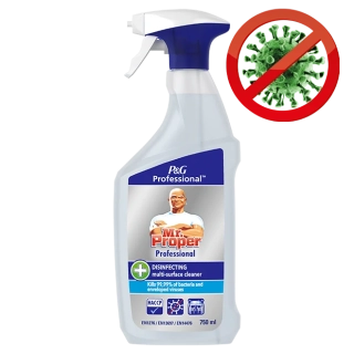 Mr. Proper Professional dezinfekčný čistiaci prostriedok 3v1 750ml